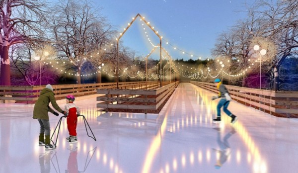 Ледовые дорожки посреди парка. Необычный каток откроют в Челябинске Ледовые дорожки посреди парка. Необычный каток откроют в Челябинске
