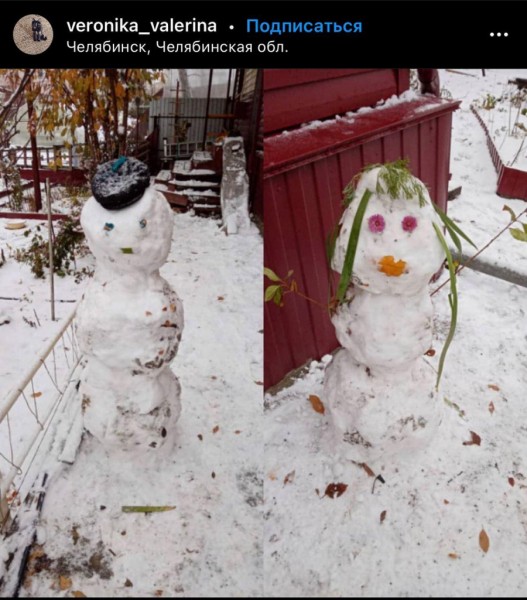 ТОП-10 челябинских снеговиков осени 2020 года