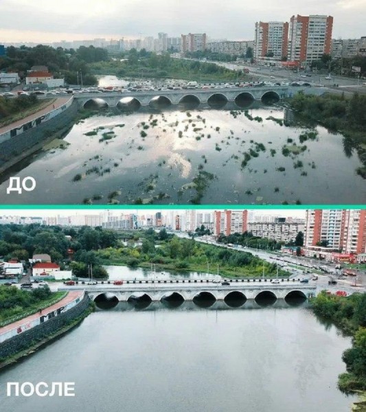 Телеги, покрышки, иконы: что еще нашли, пока реку в Челябинске чистили Телеги, покрышки, иконы: что еще нашли, пока реку в Челябинске чистили