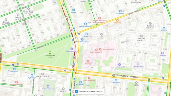 Пробки в Челябинске: встали автомобили и трамваи