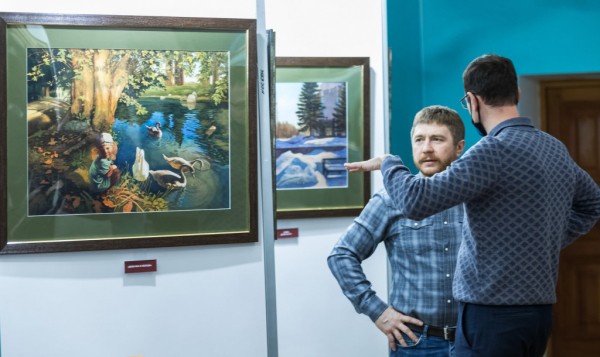 Ирина Текслер посетила открытие выставки в галерее «Гармония»