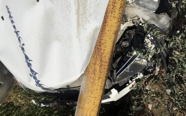 В Челябинской области машина протаранила газовую трубу