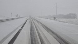 На трассах Челябинской области выпал мокрый снег