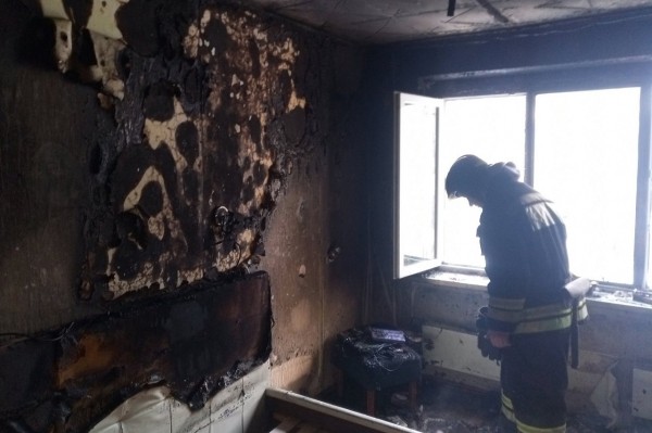 Пожар в квартире вспыхнул в многоэтажке в Челябинске